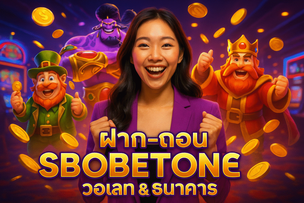 ฝาก-ถอน SBOBETONE วอเลท & ธนาคาร