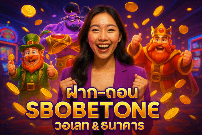 ฝาก-ถอน SBOBETONE วอเลท & ธนาคาร