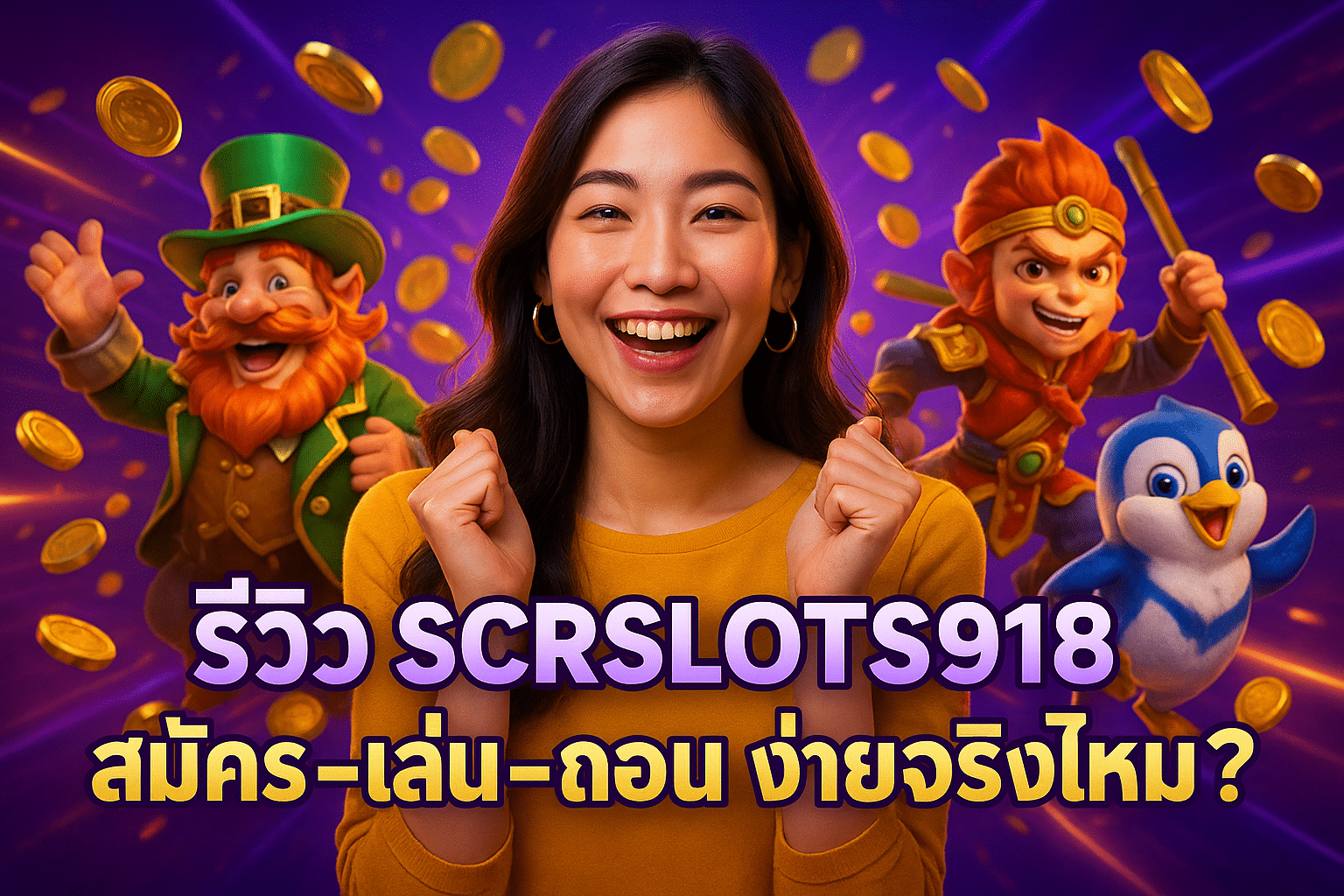รีวิว SCRSLOTS918 สมัคร-เล่น-ถอน ง่ายจริงไหม?