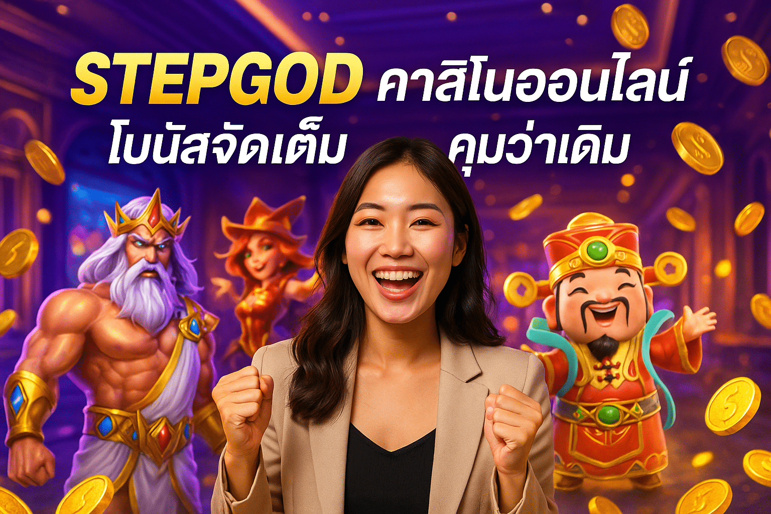 STEPGOD คาสิโนออนไลน์ โบนัสจัดเต็ม คุ้มกว่าเดิม